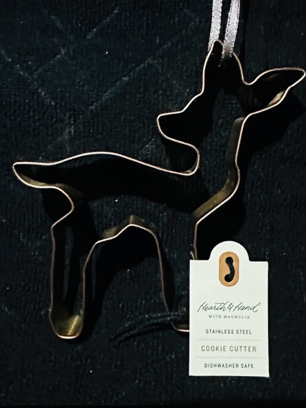 2018 Hearth & Hand With Magnolia Stainless Steel Deer Cookie Cutter~NEW!